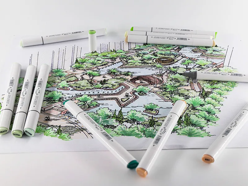 Classic Dual Tips Alcohol Based Marker